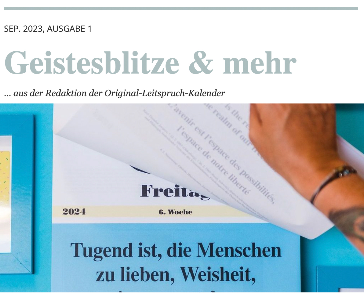 Newsletter Archiv 29.09.23