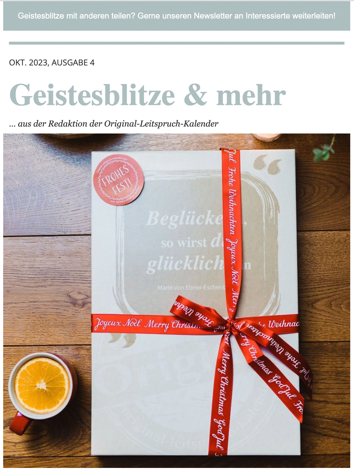 Newsletter Archiv 19.10.23