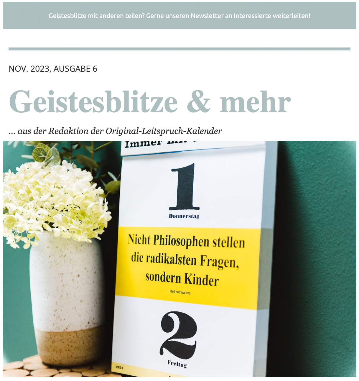 Newsletter Archiv 02.11.23