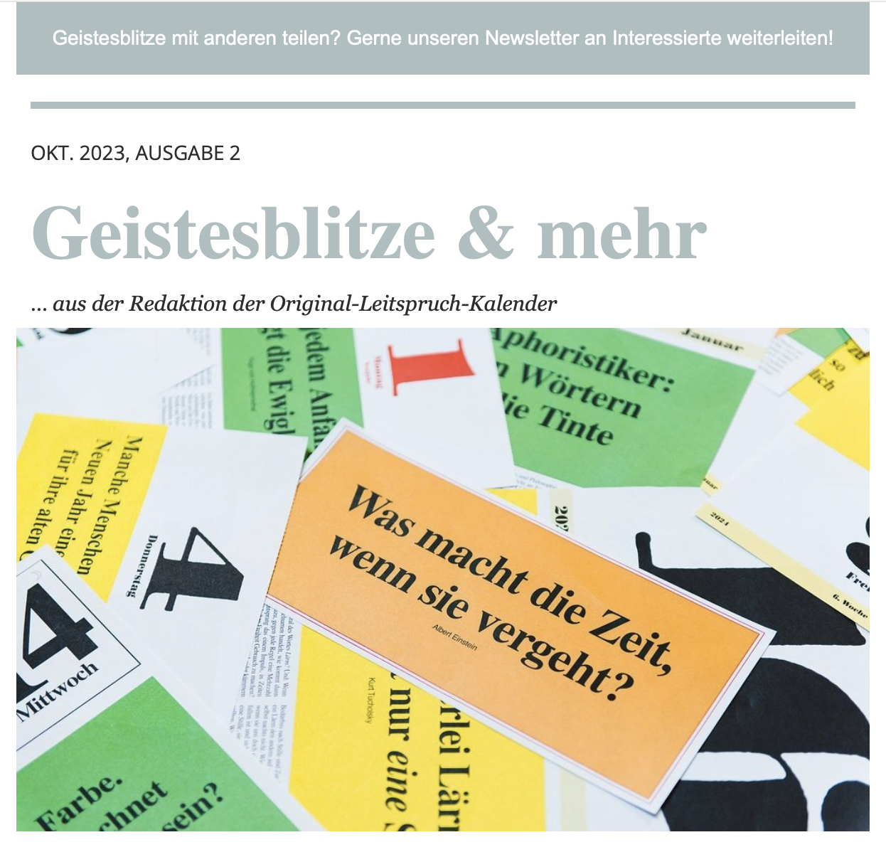 Newsletter Archiv 05.10.23