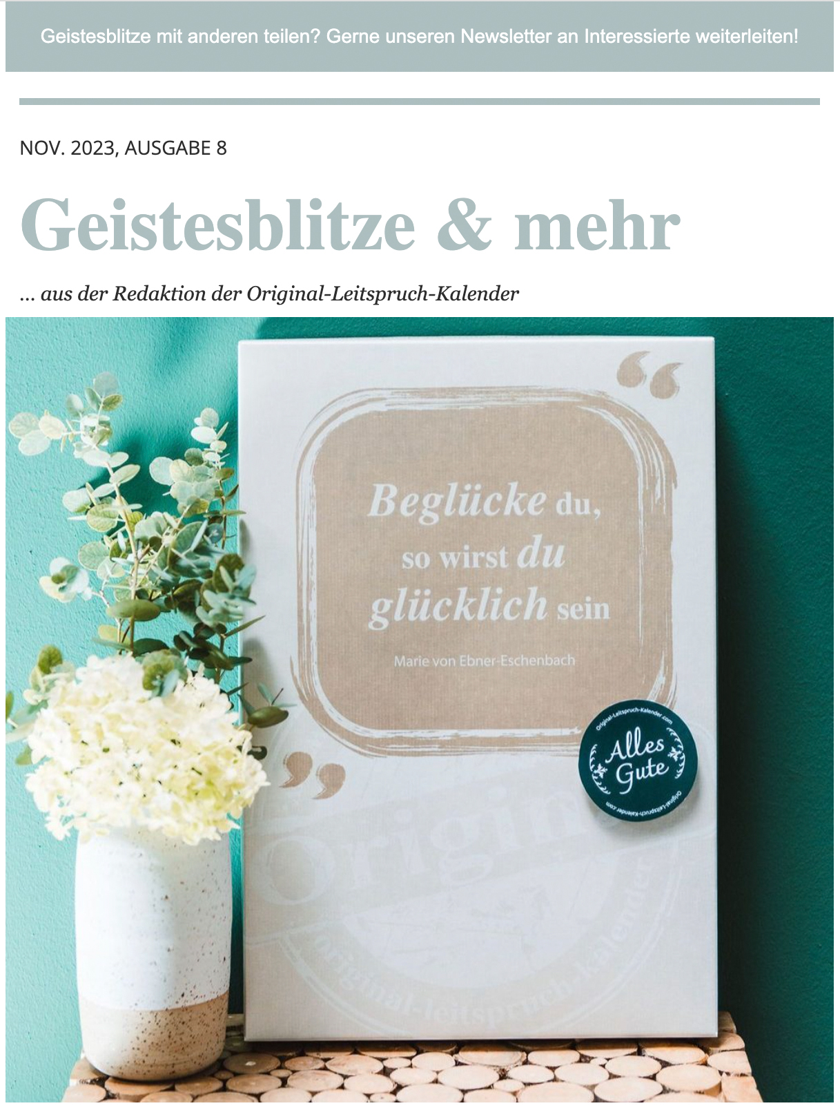 Newsletter Archiv 16.11.23