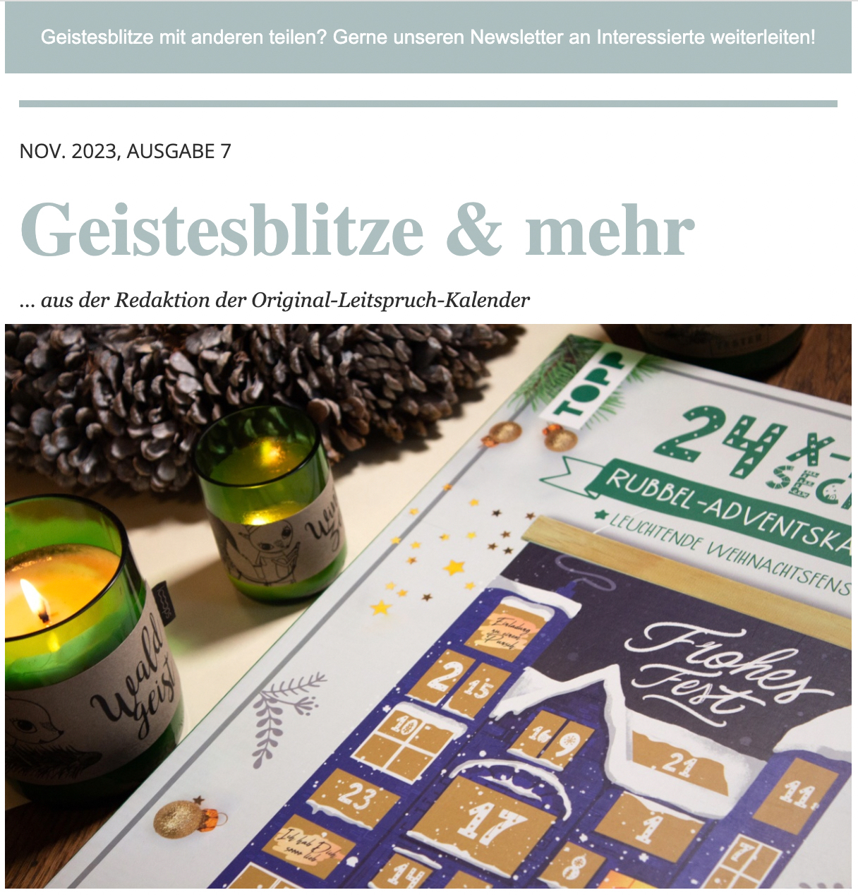 Newsletter Archiv 09.11.23